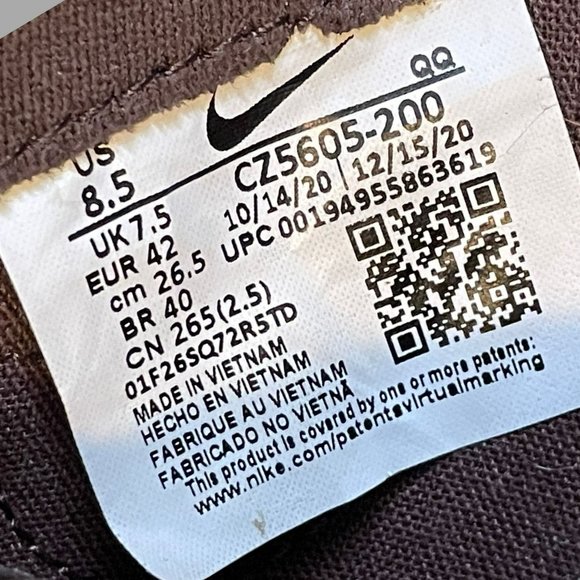 Nike Daan Van Der Linden x Blazer Court SB Baroque Brown Men's Size 8.5 - Picture 9 of 12